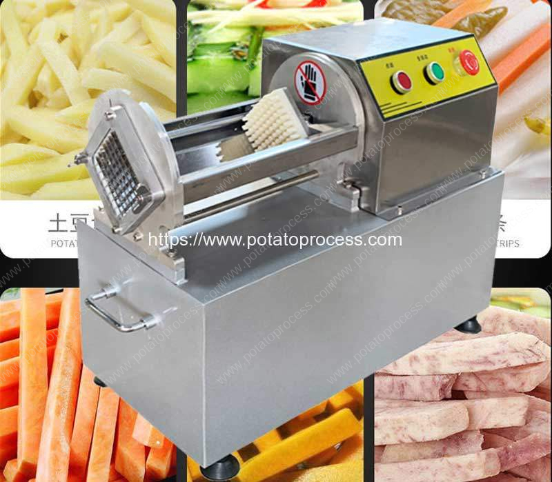 Machine de découpe de frites semi-automatique