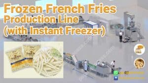 Ligne de production de frites surgelées entièrement automatique