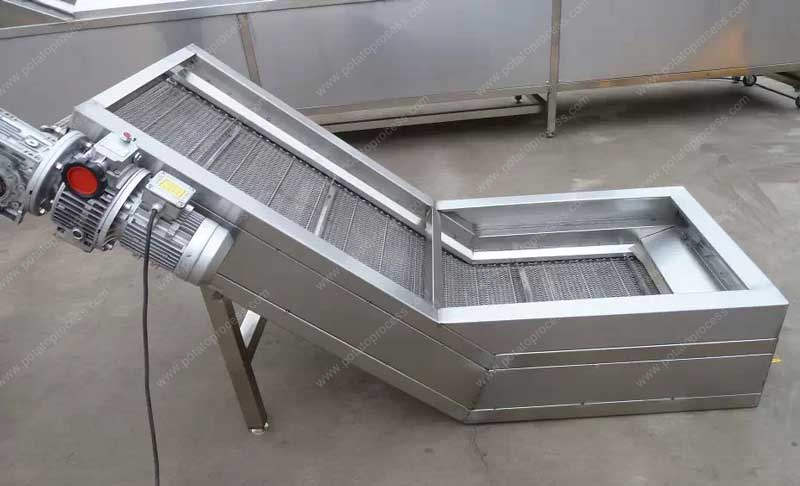 stainless-steel-mesh-belt-elevator-for-french-fries-production-line