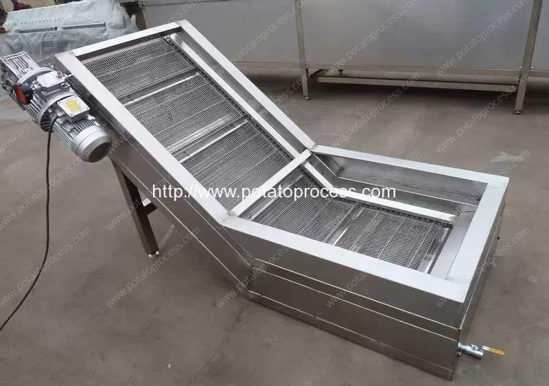 stanless-steel-mesh-belt-conveyor-for-potato-chips-french-fries-production-line