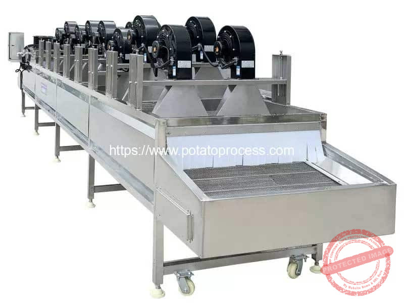 Automatic-High-Pressure-Air-Blow-Potato-Chips-French-Fries-Dryer-Machine