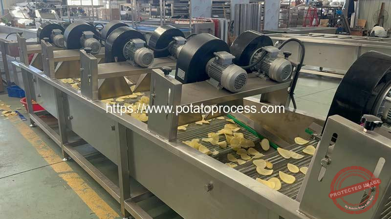 Automatic-Potato-Chips-Air-Blow-Water-Removing-Machine-for-Sale