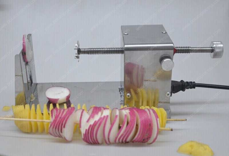 Electric-Type-Stainless-Steel-Spiral-Potato-Cutting-Machine