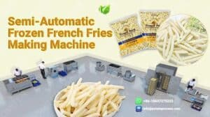 100Kgh Semi-Automatic Frozen French Fries Production Line
