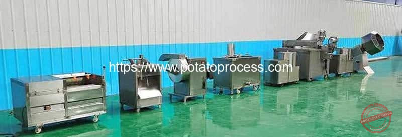 Semi-Automatic-Potato-Chips-French-Fries-Production-Line-for-Sale