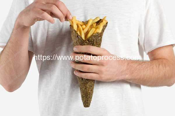 Eco friendly' packaging for fries made from potato skins