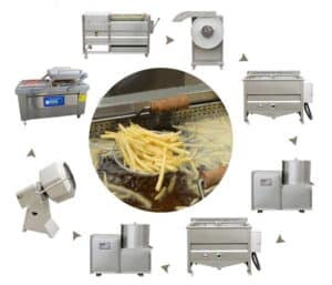 Semi-Automatic 150KGH Frozen French Fries Production Line Semi-Automatic 150KGH Frozen French Fries Production Line