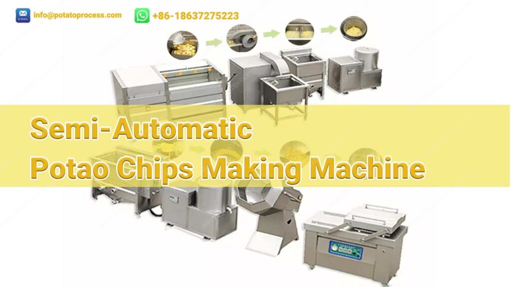 semi automatic french fries making machine