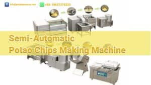 Semi-Automatic 100KGH Frozen French Fries Production Line Semi-Automatic 100KGH Frozen French Fries Production Line