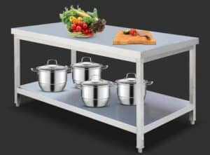 Stainless Steel Commerical Working Table with Undershelves