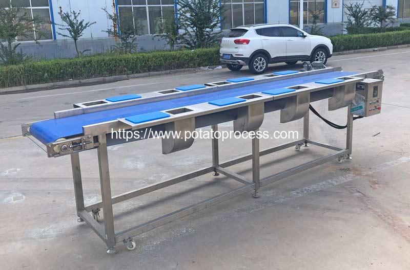 Potato Inspection Line Automatic Potato Inspection Conveyor with Cutting Board | Potato ...
