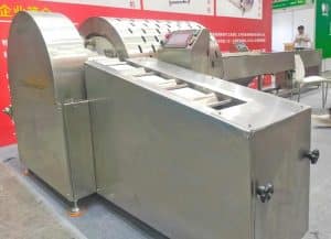 Auto Feeding Type Long Length Potato Stick Pushing Cutting Machine Auto Feeding Type Long Length Potato Stick Pushing Cutting Machine