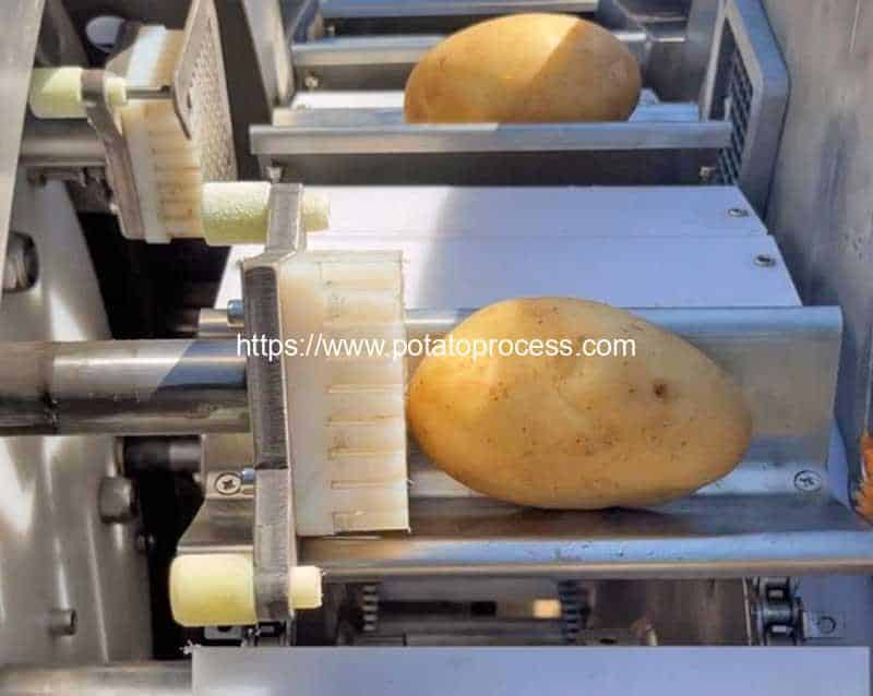 Automatic-Fixed-Direction-Feeding-Potato-Wedge-Pushing-Cutting-Machine