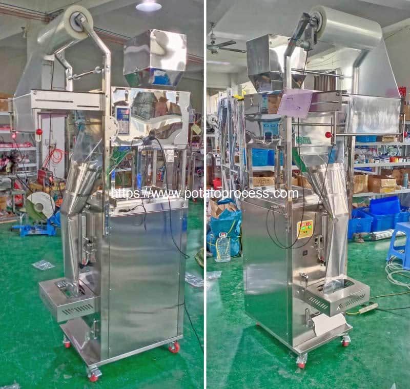 Packing Fries Machine Automatic Potato Chips and French Fries Scaling and Bag Packing Machine ...